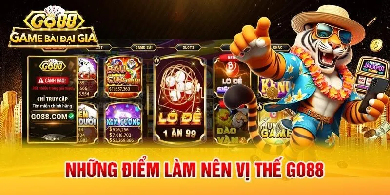 Những điểm làm nên vị thế Go88 trong làng game đổi thưởng